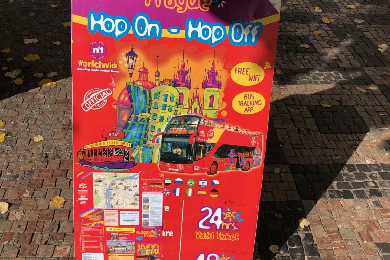 Hop-on-hop-off-bus - ticket voor 24 uur met boot van 1 uurHop on-hop off ticket voor 24 uur met 1 uur boot