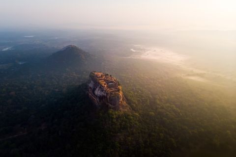 Sigiriya and Pidurangala Rock From Negombo