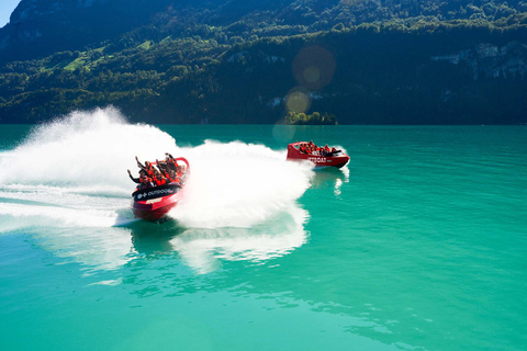 Interlaken: Passeio panorâmico de jetboat no Lago BrienzInterlaken: passeio panorâmico de jetboat no lago Brienz