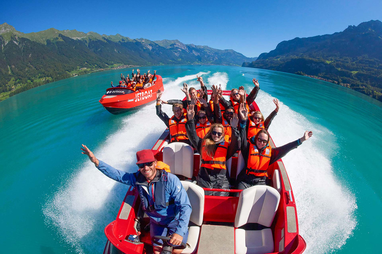 Interlaken: Passeio panorâmico de jetboat no Lago BrienzInterlaken: passeio panorâmico de jetboat no lago Brienz