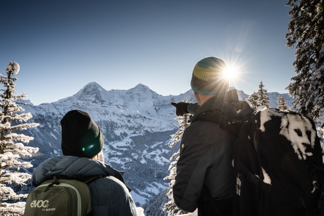Visit Interlaken Winter Alpine Adventure - Snowshoe and Sledding in Lake Grindelwald, Suíça