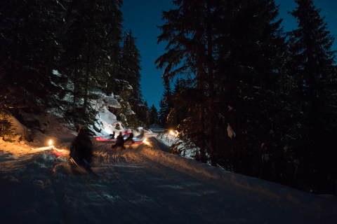 Z Interlaken: Nocna jazda na sankachZ Interlaken: Nocne sanki