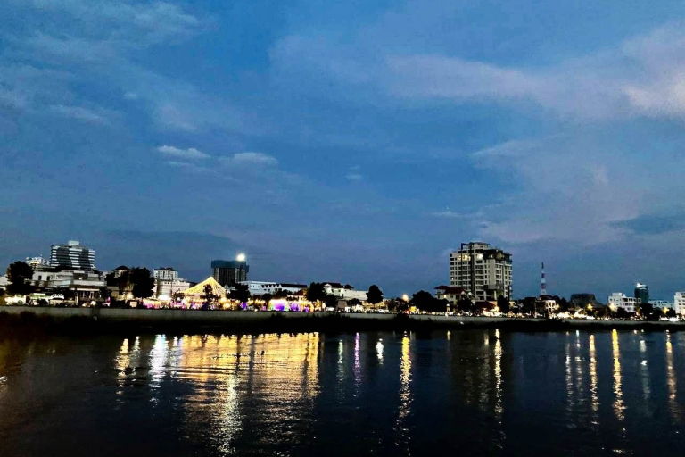 Phnom Penh: Mekong River Sunset Cruise en Tuk Tuk Ride