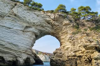 Vieste: Bootsausflug an der Südküste mit Badestopp