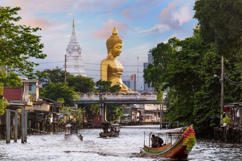 Bangkok: Canal Boat Tour with Riverside Highlights