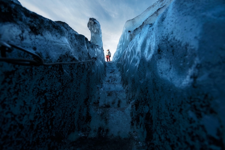 Skaftafell: tour de la cueva de hielo y paseo por el glaciar