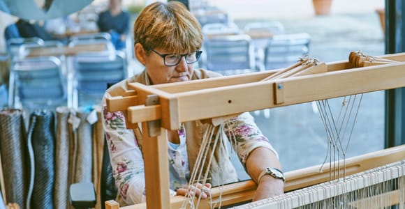 Ljubljana: Interactive Workshop with Experienced Weaver