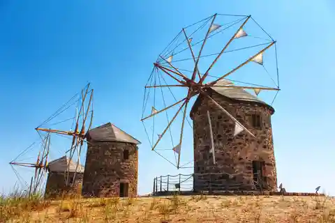 Private Tour of Old Patmos, Windmills & Beaches