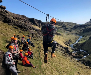 From Vík: Zipline and Hiking Adventure Tour
