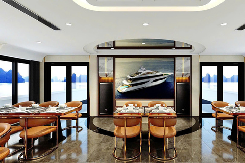 Leona 5 stars cruise explores Ha Long Bay extremely safely Leona 5 stars cruise explores Ha Long Bay:Pick up from Hanoi