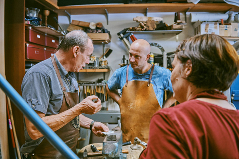 Ljubljana: privé workshop goudsmeedkunst en sieraden en rondleiding