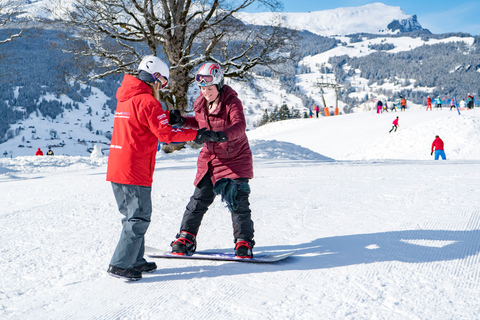 Desde Interlaken Grindelwald Lección de Snowboard para PrincipiantesDesde Interlaken: Clase de snowboard para principiantes en Grindelwald