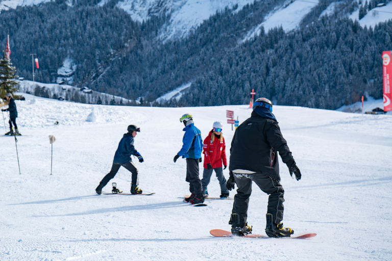 Desde Interlaken Grindelwald Lección de Snowboard para PrincipiantesDesde Interlaken: Clase de snowboard para principiantes en Grindelwald