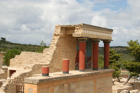 Heraklion: Pałac w Knossos na Krecie, muzeum i wycieczka na brzegWycieczka z kierowcą