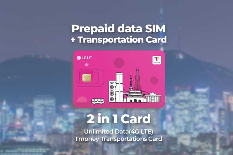 Aéroport d'Incheon : carte SIM voyageur et carte de transport T-money