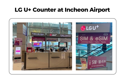 Aéroport d'Incheon : Carte SIM voyageur et transport publicCarte SIM et transport pour 10 jours