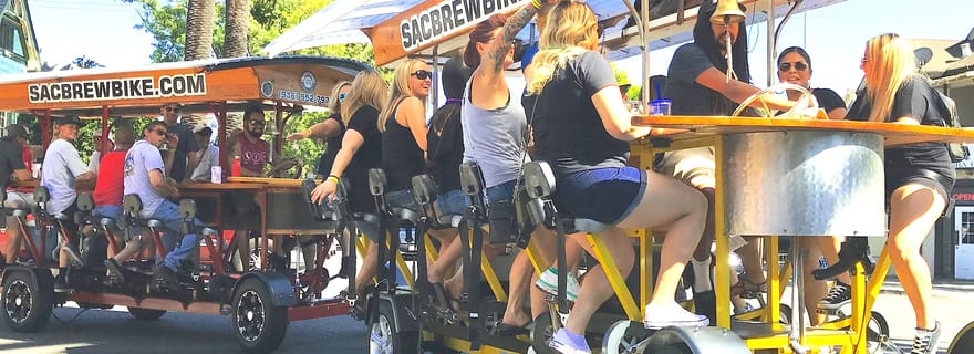 Sacramento : Visite du bar à pédales avec 2 arrêts