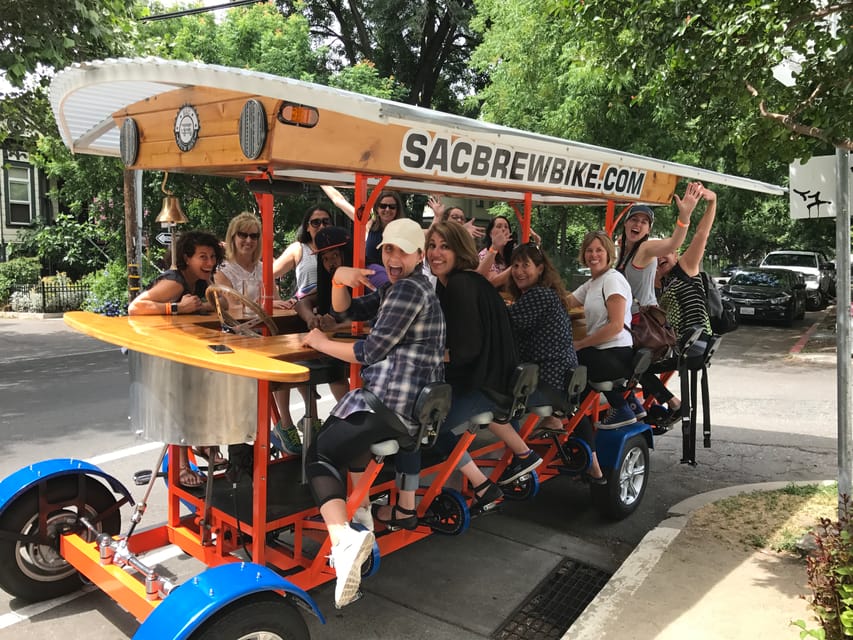 Sacramento Pedal Bar Tour with 2 Stops GetYourGuide