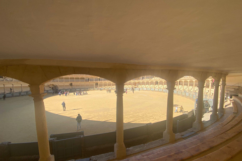 from Mijas, Malaga: Private tour Ronda incl. transfer, bullfighting arena and tapas