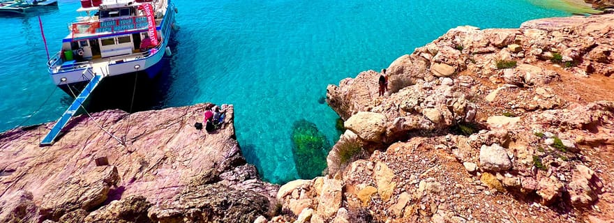 Ibiza : Cala Salada et croisière nord avec boissons et plongée en apnée
