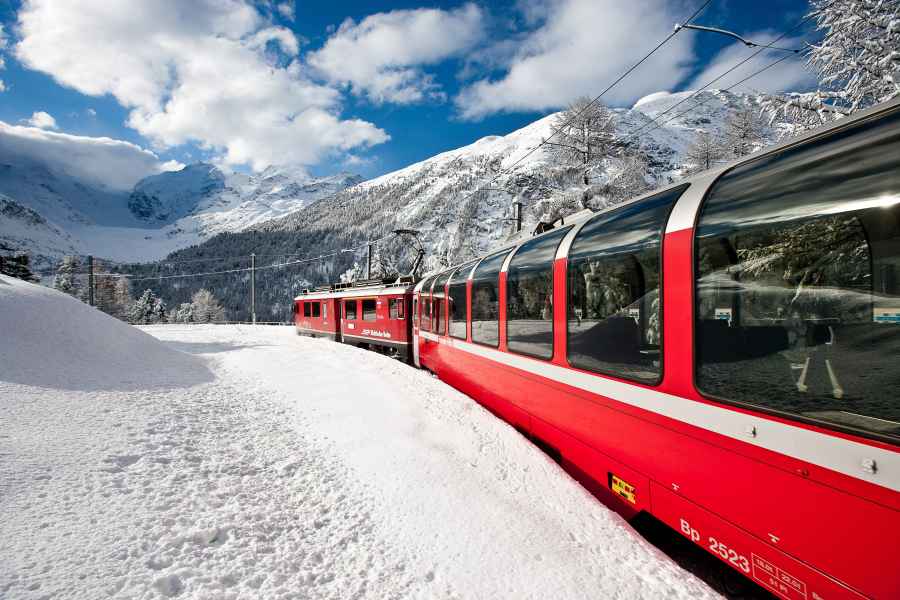 Von Mailand aus: St. Moritz und Panoramatour mit dem Bernina Express