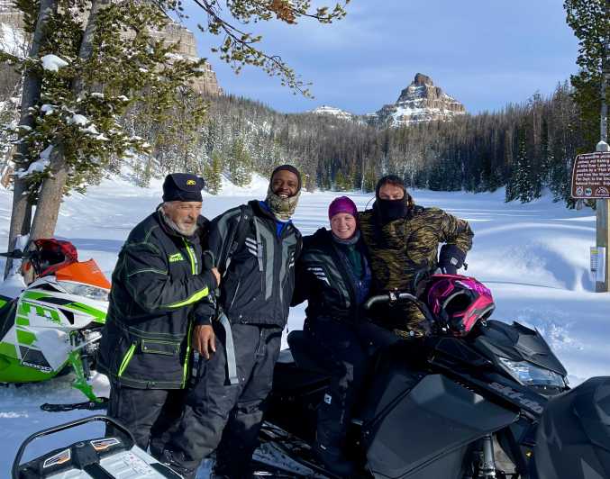100% Private Guided Teton Off Trail Powder Snowmobile Tour