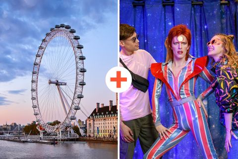 London: London Eye og Madame Tussauds Kombibillet