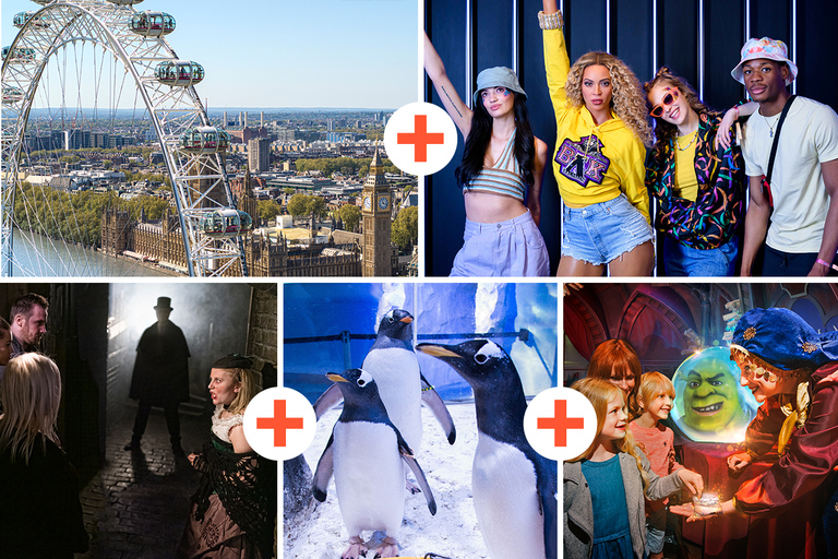 London: Pass för de 5 största sevärdheterna med Madame TussaudsLondon: 5 toppattraktioner med Madame Tussauds-passet