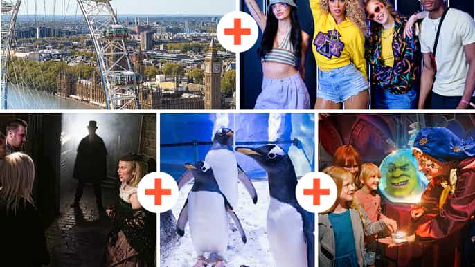 London: 5 Top Attractions Pass with Madame Tussauds