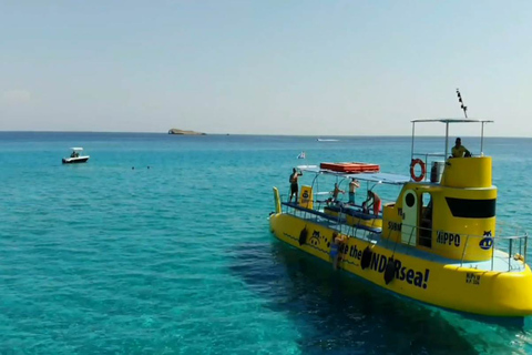 Lindos: Submarine Cruise with Swimming Stop at Navarone Bay Submarine Cruise from St. Paul's Bay with Transfer