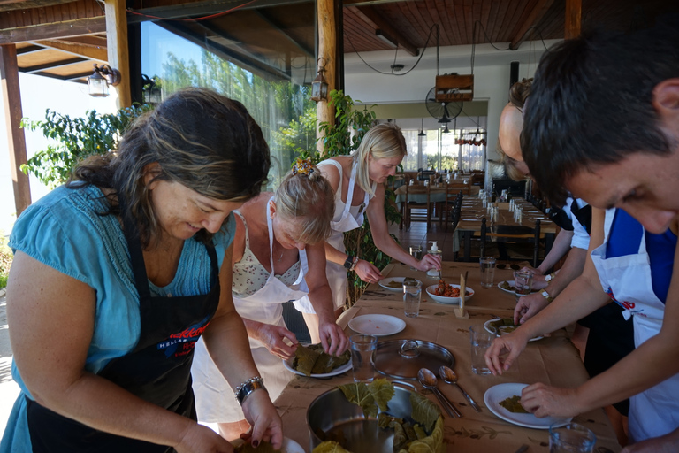 Rhodes: cours de cuisine et dégustation de vins