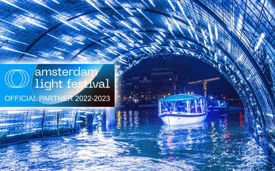 Amsterdam: Bootsfahrt zum Lichterfest mit All-You-Can-Drink