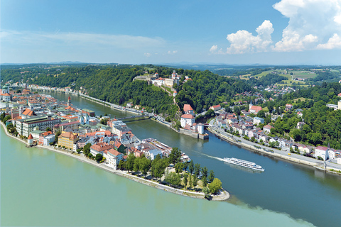 Passau: Schwimmende Stadtrundfahrt auf der Donau und dem Inn