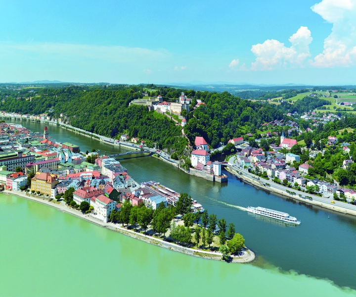 Passau: excursão flutuante pelos destaques da cidade no Danúbio e na pousada