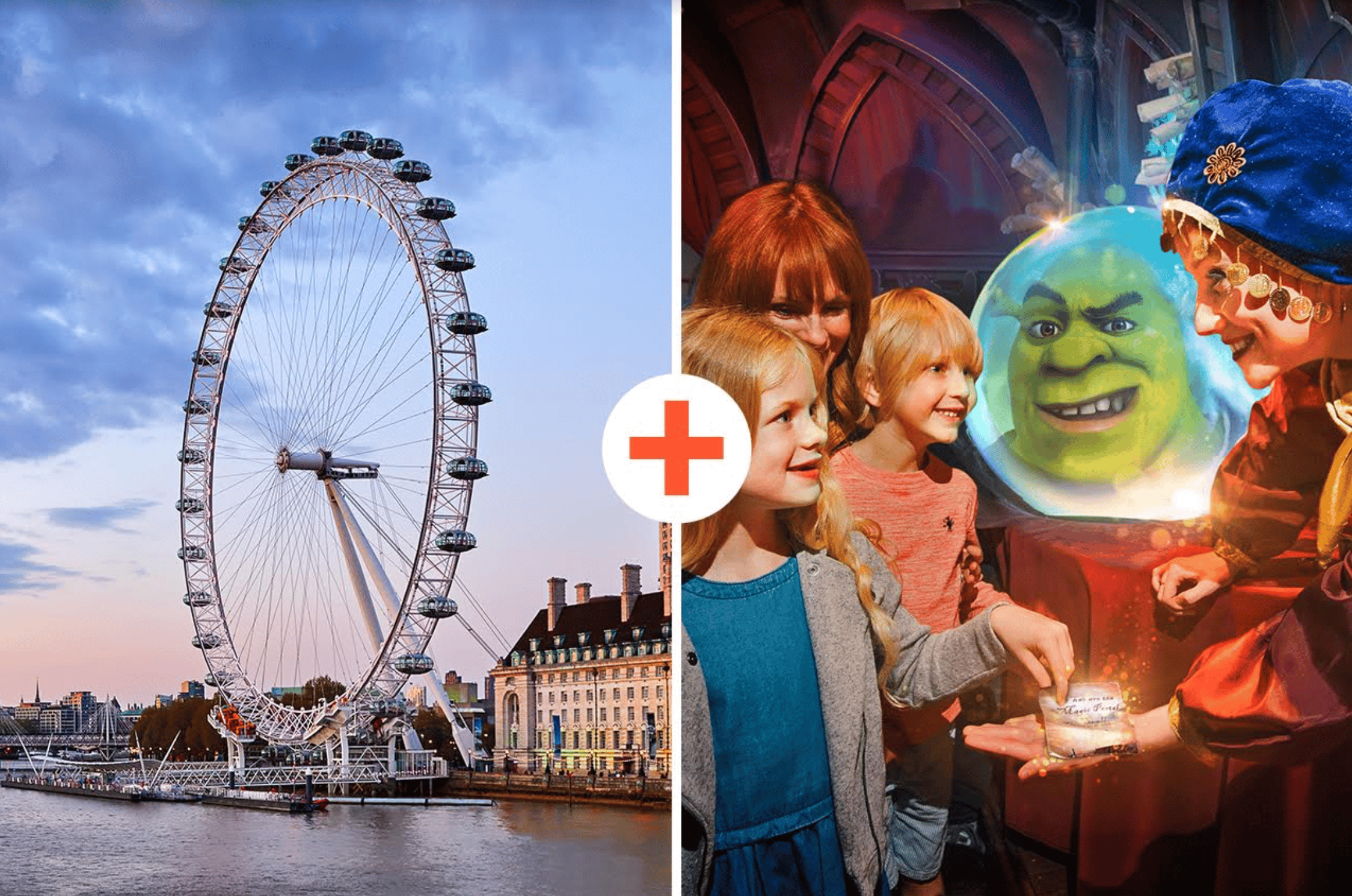 DreamWorks Shrek's Adventure and London Eye Combo Ticket tickets and