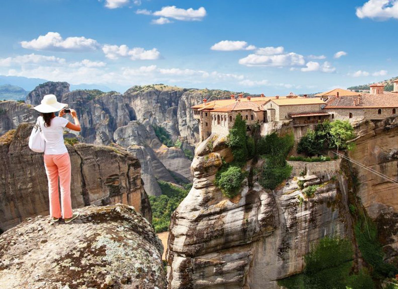 Athen: Dagsudflugt til Meteora-klostrene med huler og frokost