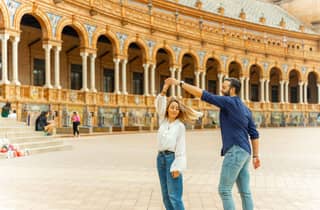 Sevilla: Professionelles Fotoshooting auf der Plaza de España
