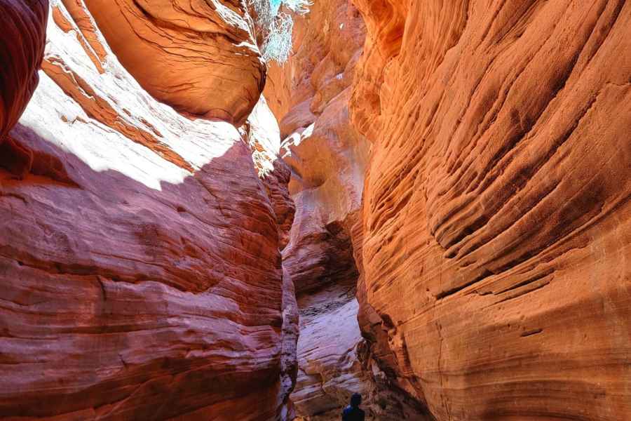 Red Canyon (Peek-a-Boo Canyon): Off-Road Jeep Tour & Wanderung. Foto: GetYourGuide