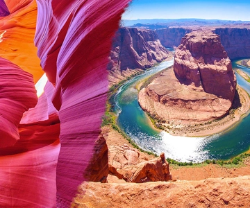 Page: Upper or Lower Antelope Canyon and Horseshoe Bend Tour