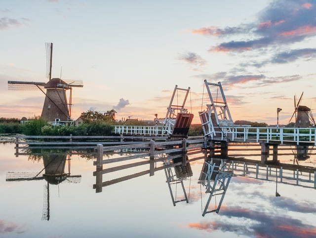 Von Amsterdam aus: Kinderdijk und Den Haag Tour mit Museen