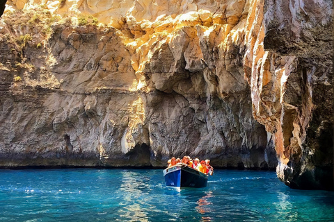 Desde La Valeta: viaje a la gruta azul de Hagar Qim y Wied Iz-Zurrieq