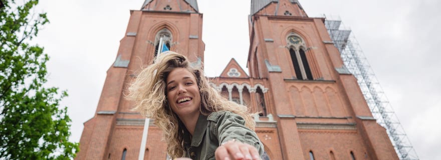 Uppsala : visite à pied privée en famille avec château et cathédrale