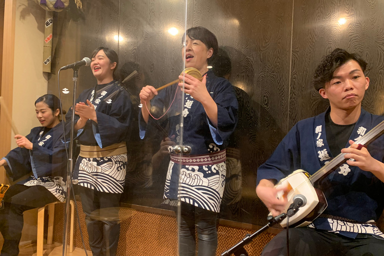 Asakusa: geschiedenistour en live optreden met lunch