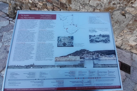 Z Aten: Prywatna wycieczka krajoznawcza Nafpaktos i DelphiNafpaktos i prywatna wycieczka po Delphi (w tym eskorta Delphi)