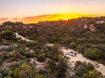 Port Lincoln: Park Narodowy Lincolna Wydmy o zachodzie słońca