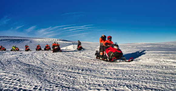 From Geysir: Snowmobile Adventure on Langjökull Glacier