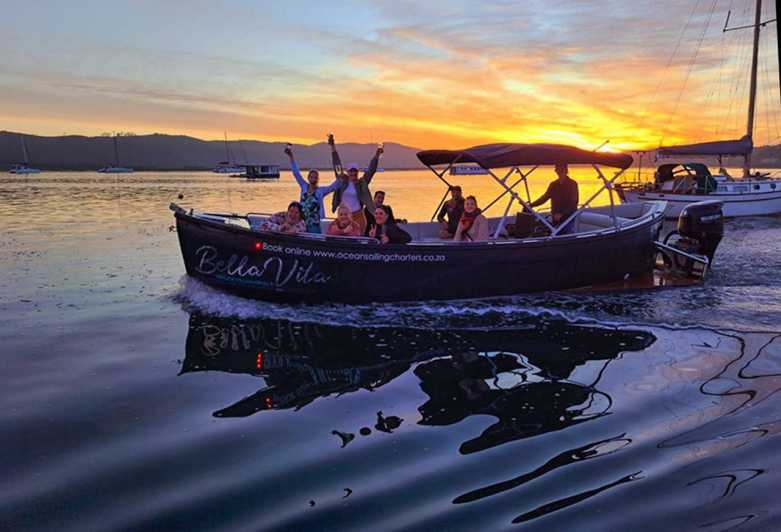 Knysna's#1 Sunset Lagoon Cruise, optional Oysters and Bubbly