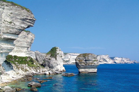 From Bonifacio: Cruise Under the Bonifacio Cliffs From Bonifacio: Cruise under the Piantarella Cliffs