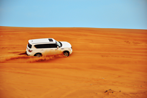 Doha: Besloten woestijnsafari met kameeltocht, duinafdalingDoha: Private Desert Jeep Trip met Camel Ride, Dune Bashing