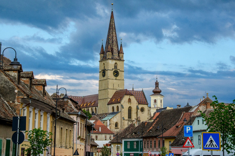 Från Brasov: Privat dagsutflykt till Sibiu och Baleas vattenfall